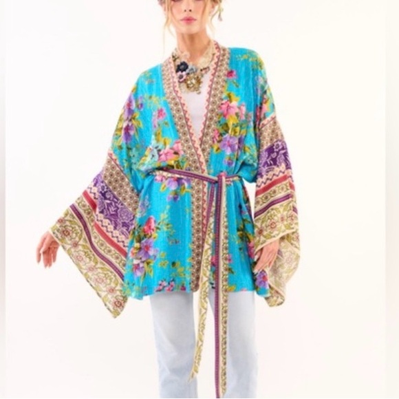 Aratta Silent Journey Other - Aratta NEW Garden of Eden Kimono NWT OS
